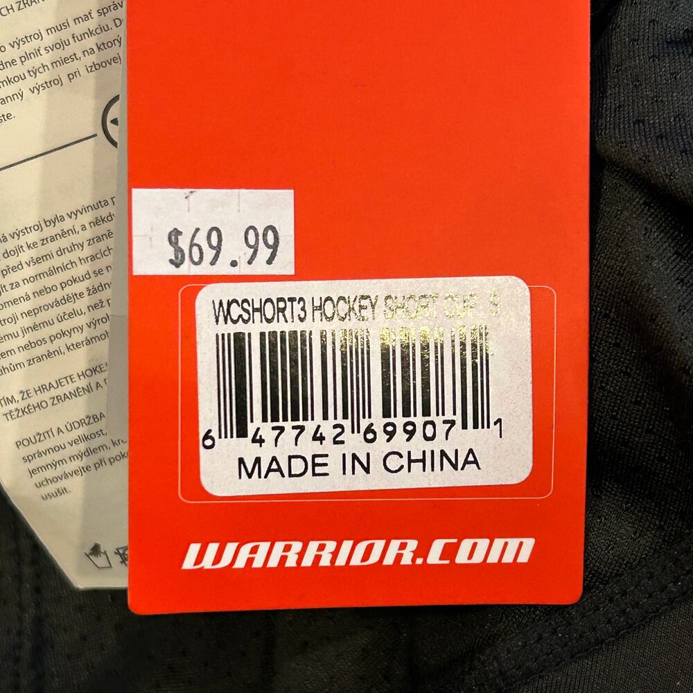 Warrior Ice Hockey
Compression Shorts with Cup
Black Size small NWT - Picture 4 of 5